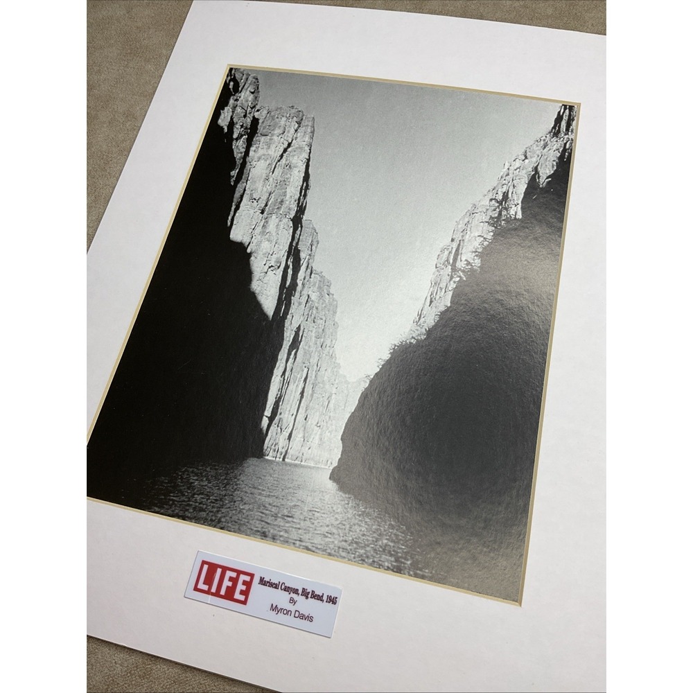 Myron Davis 1945 Big Bend Mariscal Canyon LIFE Magazine Framed Photo Print 11x13